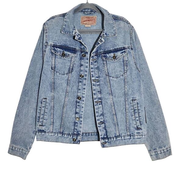 Brooklyn Cloth Jean Jacket NWT Size Large Vintage Look Denim Jacket - Picture 1 of 10
